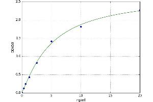 A typical standard curve (Neurturin Kit ELISA)
