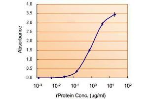 ELISA Image ELISA detection of MAOB using  for capture at a concentration of 2.