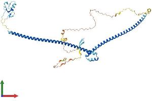 AlphaFold protein structure predicition of Mouse Recombinant Traip Protein, UniprotID Q8VIG6