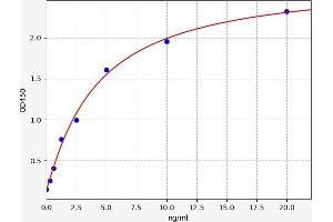 Typical standard curve (PRSS36 Kit ELISA)