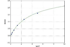 A typical standard curve (PON2 Kit ELISA)