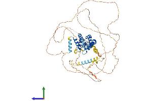 AlphaFold protein structure predicition of Human Recombinant CLINT1 Protein, UniprotID Q14677
