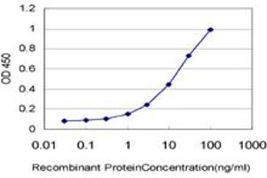 Detection limit for recombinant GST tagged CTNS is approximately 0.