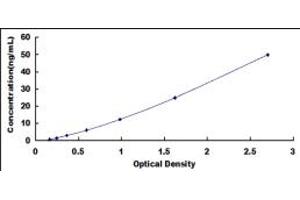 Typical standard curve (Carboxypeptidase A2 Kit ELISA)