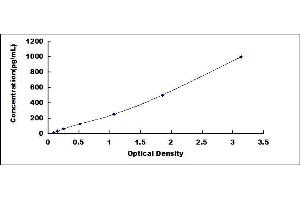 Typical standard curve
