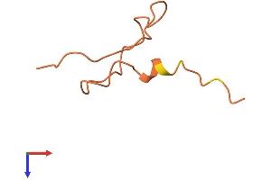 AlphaFold protein structure predicition of Human Recombinant KRTAP19-2 Protein, UniprotID Q3LHN2