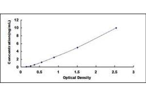 Typical standard curve (LSR Kit ELISA)