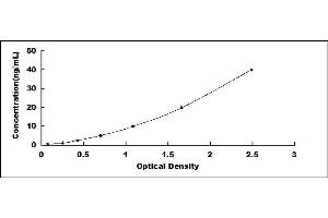 Typical standard curve (DNAJB1 Kit ELISA)