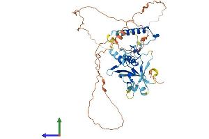 AlphaFold protein structure predicition of Human Recombinant ZNHIT6 Protein, UniprotID Q9NWK9