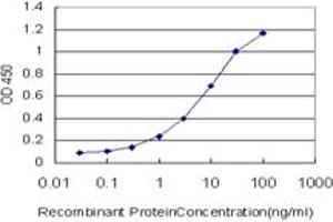 ELISA image for anti-Calcium Responsive Transcription Factor (CARF) (AA 621-719) antibody (ABIN599306) (Calcium Responsive Transcription Factor (CARF) (AA 621-719) anticorps)