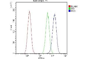 Flow Cytometry analysis of A549 cells using anti-FGG antibody (ABIN4886589).