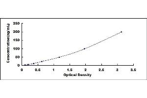 Typical standard curve