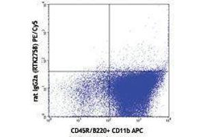 Flow Cytometry (FACS) image for anti-Fms-Related tyrosine Kinase 3 (FLT3) antibody (PE-Cy5) (ABIN2658916) (FLT3 anticorps  (PE-Cy5))