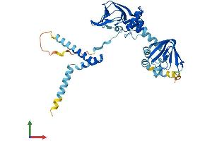 AlphaFold protein structure predicition of Human Recombinant PRKAR1A Protein, UniprotID P10644