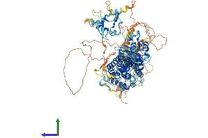 AlphaFold protein structure predicition of Human Recombinant RASIP1 Protein, UniprotID Q5U651
