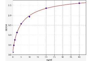 Typical standard curve (MCT3 Kit ELISA)
