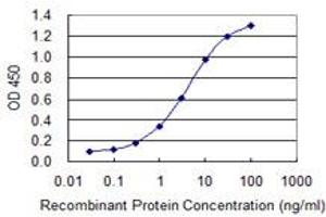 Detection limit for recombinant GST tagged GUCA1B is 0. (GUCA1B anticorps  (AA 93-200))