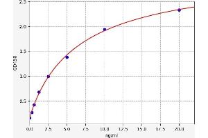 Typical standard curve (EPH Receptor A4 Kit ELISA)