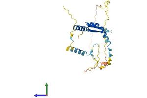 AlphaFold protein structure predicition of Human Recombinant AKT1S1 Protein, UniprotID Q96B36