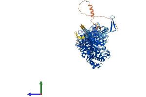 AlphaFold protein structure predicition of Mouse Recombinant Klb Protein, UniprotID Q99N32
