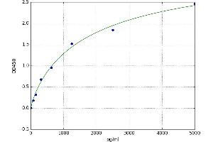A typical standard curve (Netrin 4 Kit ELISA)