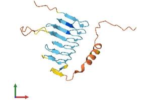 AlphaFold protein structure predicition of Mouse Recombinant Dctn6 Protein, UniprotID Q9WUB4