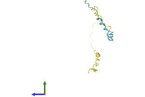 AlphaFold protein structure predicition of Human Recombinant HMGN3 Protein, UniprotID Q15651