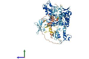AlphaFold protein structure predicition of Human Recombinant SMURF2 Protein, UniprotID Q9HAU4