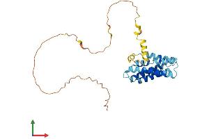 AlphaFold protein structure predicition of Human Recombinant YIPF5 Protein, UniprotID Q969M3