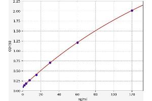 Typical standard curve
