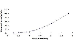 Typical standard curve (POLD1 Kit ELISA)