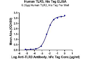 Immobilized Human TLR3, His Tag at 0.