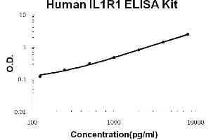 Human IL1R1 PicoKine ELISA Kit standard curve (IL1R1 Kit ELISA)