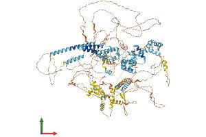 AlphaFold protein structure predicition of Human Recombinant SNAPC4 Protein, UniprotID Q5SXM2