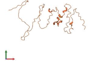 AlphaFold protein structure predicition of Human Recombinant KRTAP5-9 Protein, UniprotID P26371