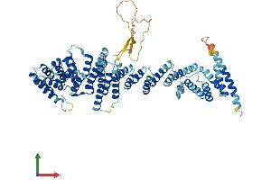 AlphaFold protein structure predicition of Human Recombinant NUP85 Protein, UniprotID Q9BW27