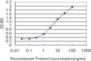 Detection limit for recombinant GST tagged DHX8 is approximately 0.