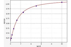 Typical standard curve (TK1 Kit ELISA)