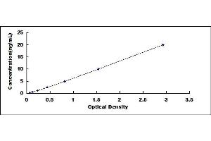 Typical standard curve (WSB1 Kit ELISA)