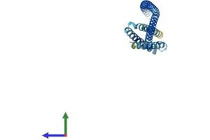 AlphaFold protein structure predicition of Human Recombinant VTI1A Protein, UniprotID Q96AJ9