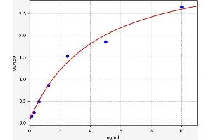 Typical standard curve (TUBA1B Kit ELISA)