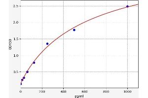 Typical standard curve (CCL22 Kit ELISA)