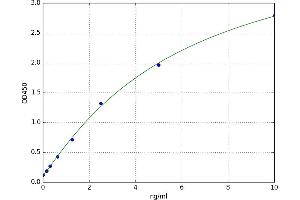 A typical standard curve