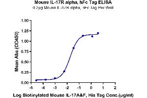 ELISA image for Interleukin 17 Receptor A (IL17RA) (AA 32-322) protein (Fc Tag) (ABIN7274244)