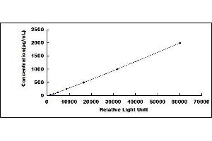 Typical standard curve