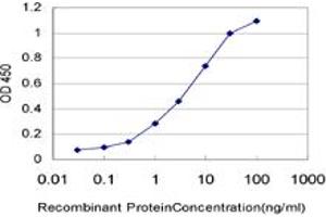 Detection limit for recombinant GST tagged HNRPM is approximately 0.
