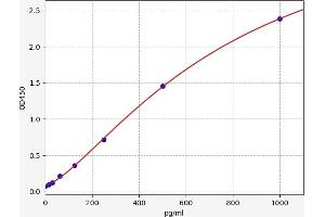Typical standard curve (SLC11A2 Kit ELISA)