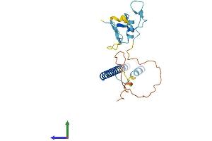 AlphaFold protein structure predicition of Human Recombinant THAP6 Protein, UniprotID Q8TBB0