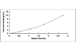Typical standard curve