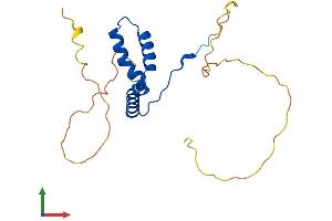AlphaFold protein structure predicition of Human Recombinant SRY Protein, UniprotID Q05066